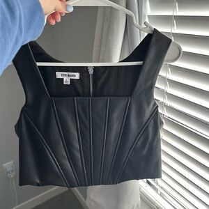 Steve Madden Black Crop Top